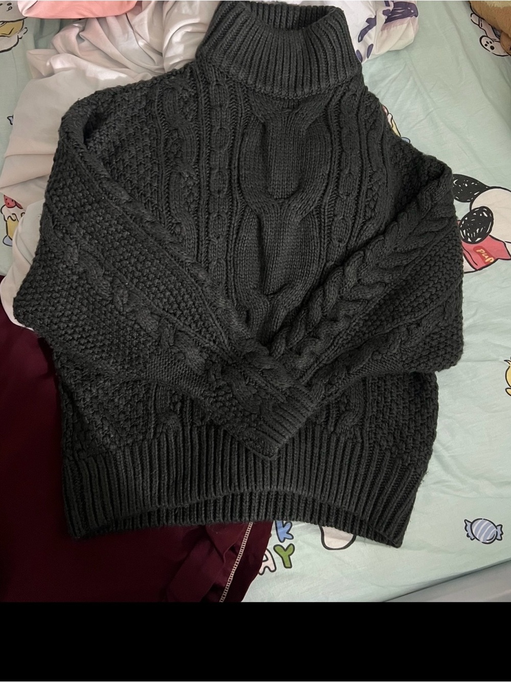 H&M dark grey turtle neck sweater